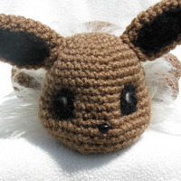 Sleepy Eevee - Needle Felted Details - Thumbnail 2