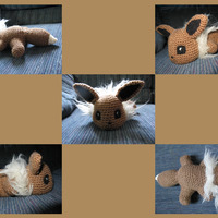 Sleepy Eevee - Needle Felted Details - Thumbnail 4