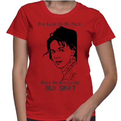 The look on my face women\'s basic t shirt