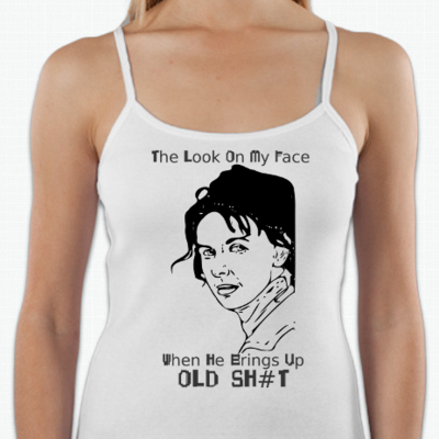 The look on my face women\'s tank