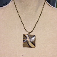 Square Stone Pendant - Thumbnail 1