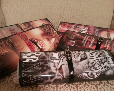 Magazine clutch bag