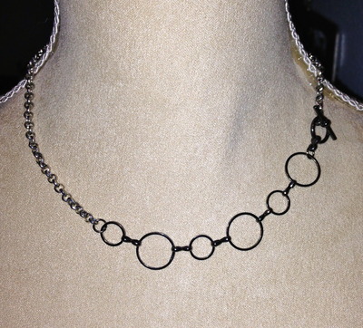 Black/Silver Chain
