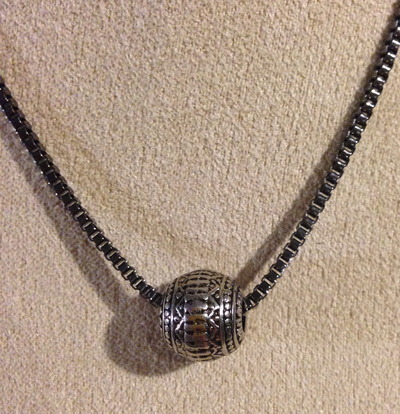 Silver Ball on Chain