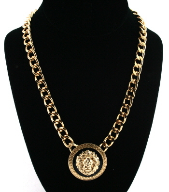 Vintage Lion Head Necklace