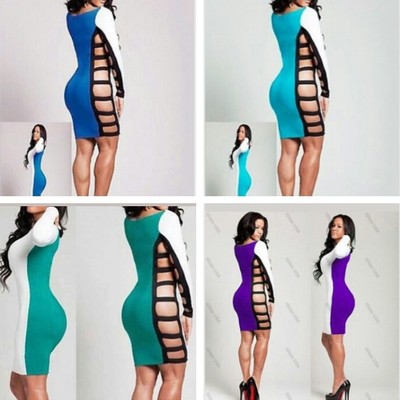 Caged side cut out dress