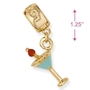 Martini Glass Charm/Link-1