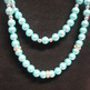 Blue Double Glass Pearl Necklace - Thumbnail 2