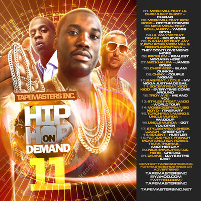 Tapemasters Inc - 'Hip Hop On Demand #11' Rap Hip Hop Mixtape (Mix CD)