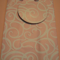 Pink Swirl Gift Bag With Tag