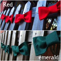 Mustard Felt Bow Garland - Thumbnail 4