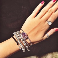 [SALE] Amethyst Opal Bracelet - Thumbnail 3