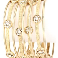Carey Crystal Bangle Set - Thumbnail 1