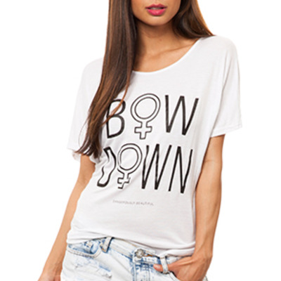 Bow down oversize tee