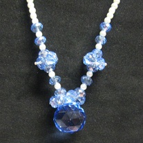 Blue Crystal Jewelry Set