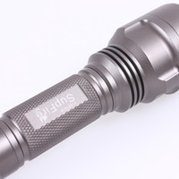 Supfire Super Bright Rechargeable LED Torch M3 Gray - Thumbnail 2
