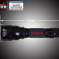 Supfire Strong Light Rechargeable LED Flashlight C8-T6 - Thumbnail 1