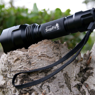 Supfire strong light rechargeable led torch c8