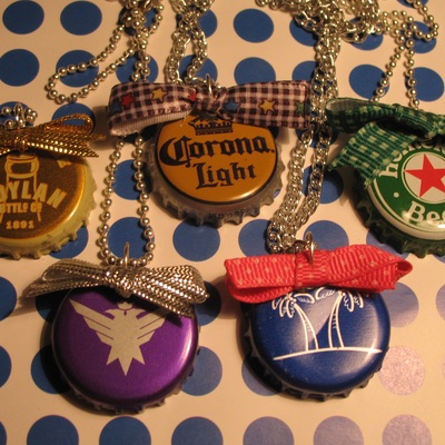 Bow bottle caps