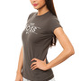 Lady Boss Tee in Charcoal-2
