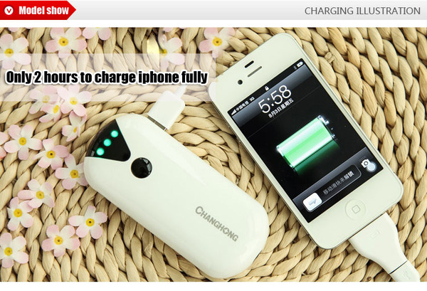 Mobile power bank for iphone/ipad/mobile phones 4200mAh 