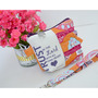 Small Zippered Wristlet/Clutch Accented with Ruffles and Scripture - Thumbnail 1