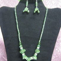 Green Swarovski Jewelry Set