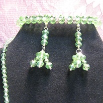 Green Swarovski Jewelry Set