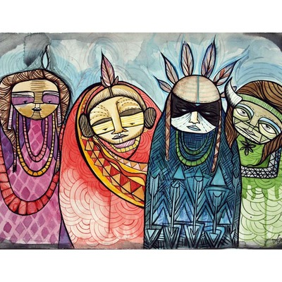 Warrior family archival 8x10 print