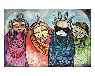 Warrior Family Archival 8x10 Print