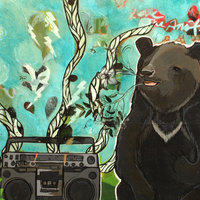 Imagine Bear- Art -Acrylic-Original Painting - Thumbnail 1