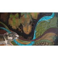 Wolves Prowl-Art Print- Acrylic- Archival-13x19 - Thumbnail 1