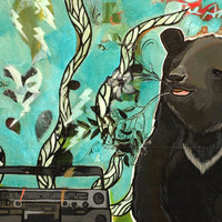 Imagine Bear- Art -Acrylic-Original Painting - Thumbnail 2