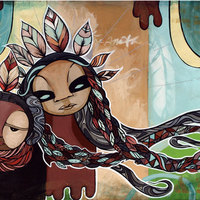 People Of The Wind -  Large Archival Print - 13x19 - Painting - Thumbnail 1