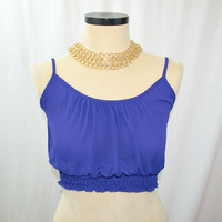 ROYAL BLUE HALTER TOP - Thumbnail 2