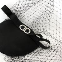 Organza Bridal Cocktail Hat  - Thumbnail 4