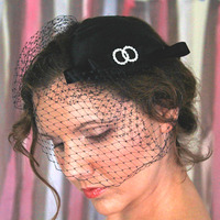 Organza Bridal Cocktail Hat  - Thumbnail 3