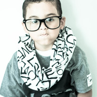 Love Infinity Scarf Black & White - Thumbnail 1