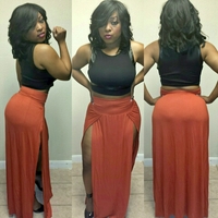 double split skirt - Thumbnail 1