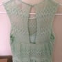 mint green lace dress (M)-2