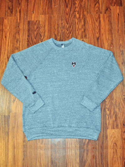 Hyena head crew - athletic grey
