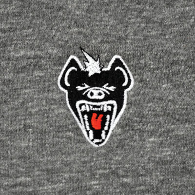 Hyena head crew - athletic grey