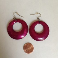 Magenta Earrings - Thumbnail 1