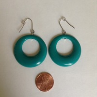 Teal Earrings - Thumbnail 1