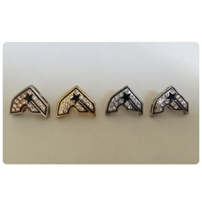 Famous star and straps stud earrings