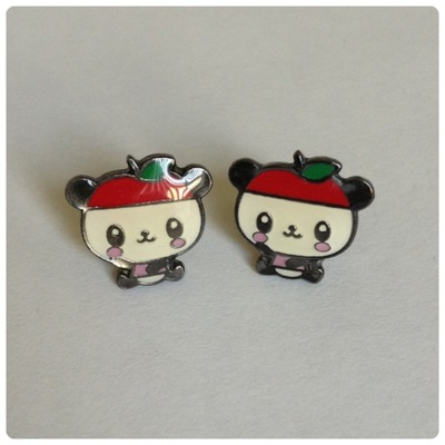 Pandapple earrings