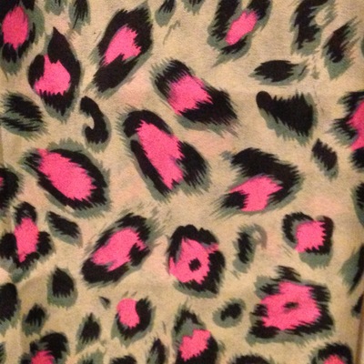 Neon leopard scarf