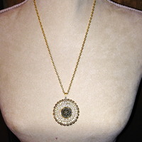 Ornate Pendant on gold chain - Thumbnail 1