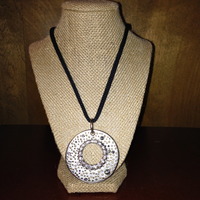 Circle Pendant with Sparkle  - Thumbnail 1