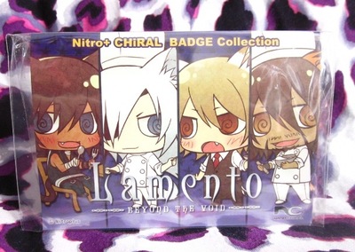 Lamento - Pin / Badge Set - Konoe + Rai + Asato + Bardo (Cafe Version)